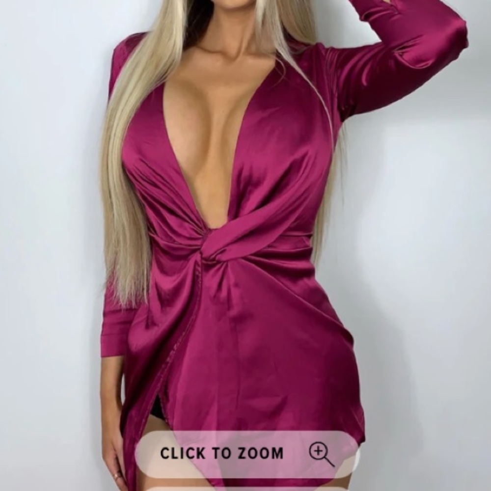 Sugar Free Dress - Burgundy